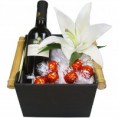 Cesta Vinho e Chocolate